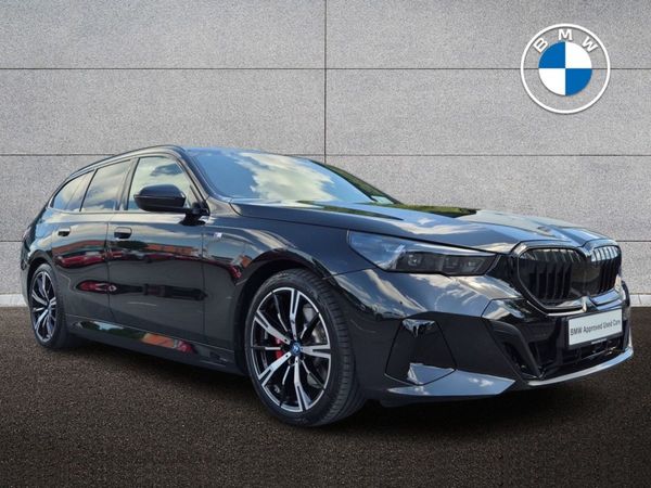BMW 5-Series Estate, Petrol Plug-in Hybrid, 2025, Black