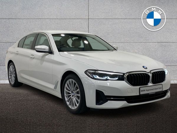 BMW 5-Series Saloon, Diesel Hybrid, 2022, White