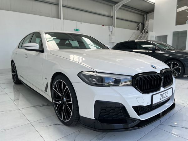 BMW 5-Series Saloon, Diesel Hybrid, 2022, White