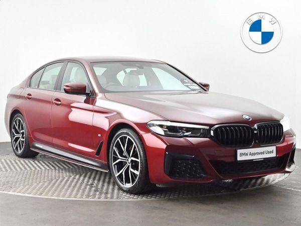 BMW 5-Series Saloon, Diesel Hybrid, 2023, Red