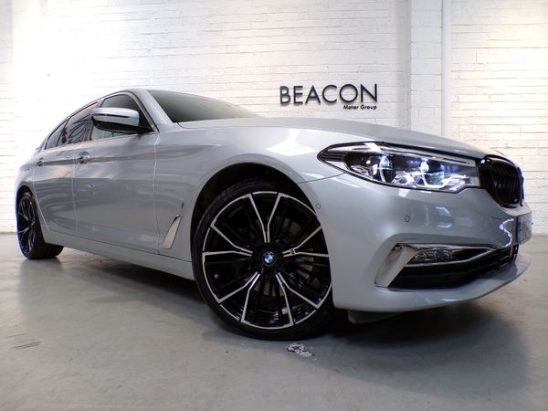 BMW 5-Series Saloon, Petrol Plug-in Hybrid, 2017, Silver