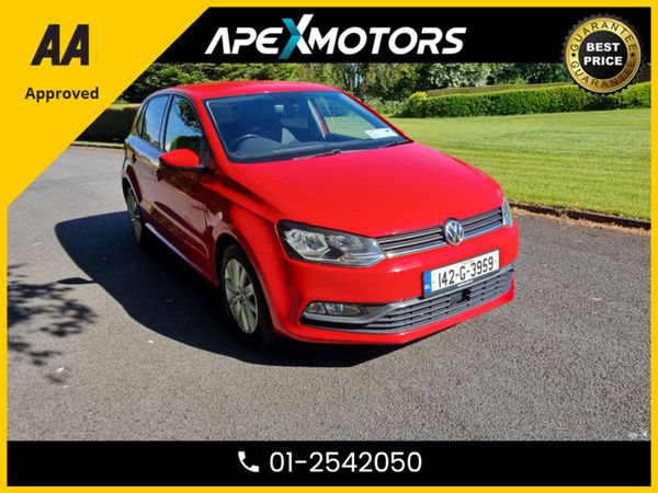 Volkswagen Polo Hatchback, Petrol, 2014, Red
