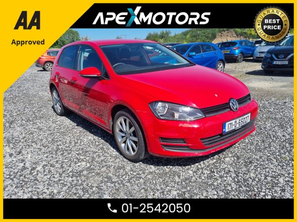 Volkswagen Golf Hatchback, Diesel, 2017, Red