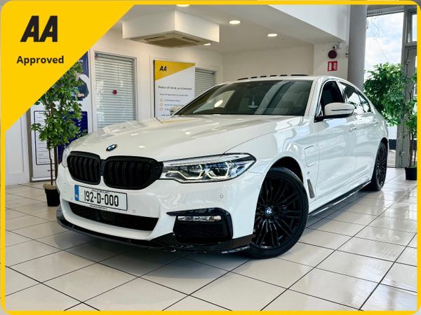 BMW 5-Series Saloon, Petrol Plug-in Hybrid, 2019, White
