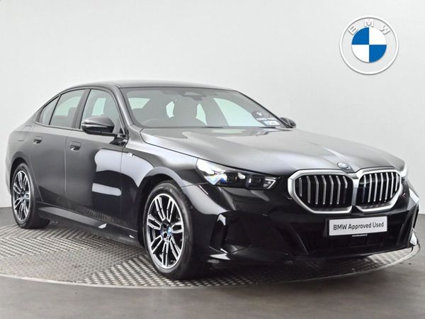 BMW 5-Series Saloon, Petrol Plug-in Hybrid, 2025, Black