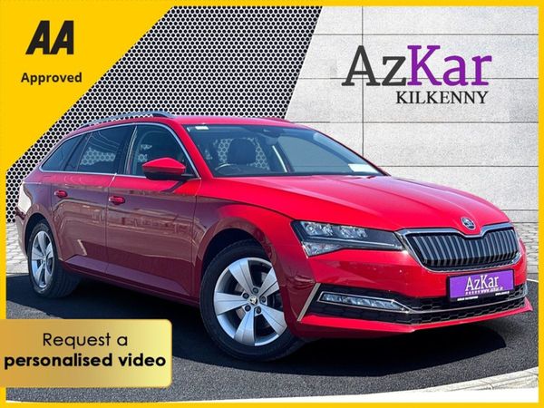Skoda Superb Estate, Petrol Plug-in Hybrid, 2021, Red
