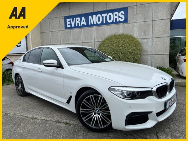 BMW 5-Series Saloon, Hybrid, 2019, White