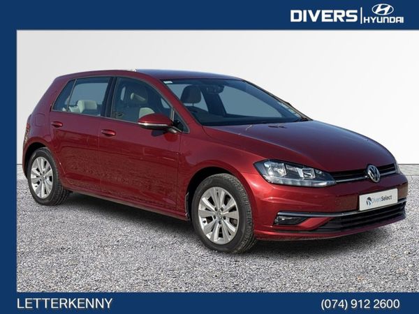 Volkswagen Golf Estate, Petrol, 2019, Red