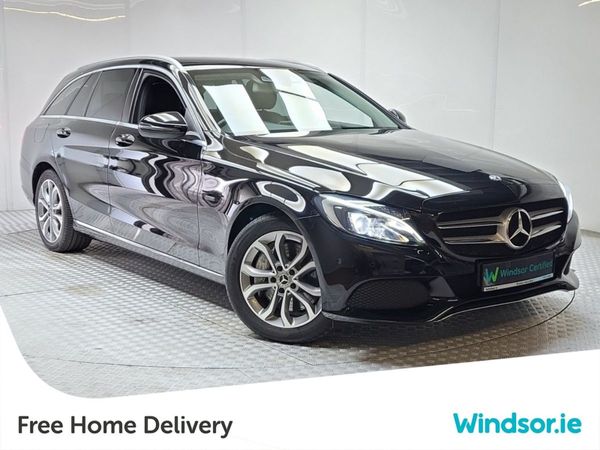 Mercedes-Benz C-Class Estate, Petrol Plug-in Hybrid, 2018, Black