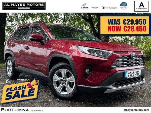 Toyota RAV4 SUV, Petrol Hybrid, 2020, Red