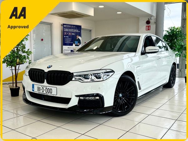 BMW 5-Series Saloon, Petrol Plug-in Hybrid, 2018, White