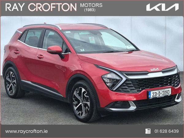 Kia Sportage SUV, Petrol Plug-in Hybrid, 2022, Red
