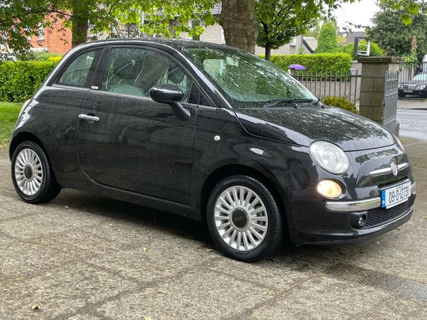 Fiat 500 Hatchback, Petrol, 2009, Black
