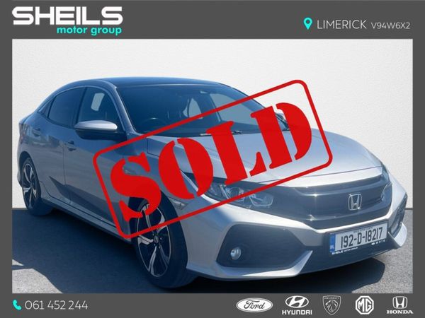 Honda Civic Hatchback, Petrol, 2019, Grey