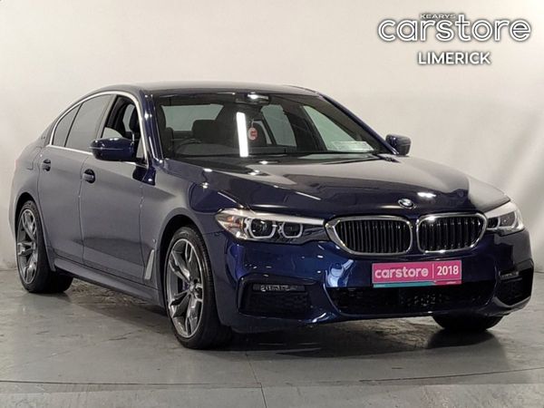 BMW 5-Series Saloon, Petrol Plug-in Hybrid, 2018, Blue