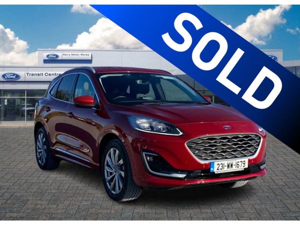 Ford Kuga SUV, Petrol Plug-in Hybrid, 2023, Red