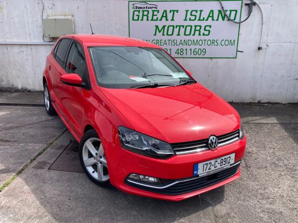 Volkswagen Polo Hatchback, Petrol, 2017, Red