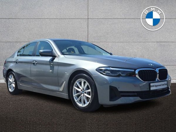 BMW 5-Series Saloon, Diesel Hybrid, 2021, Blue