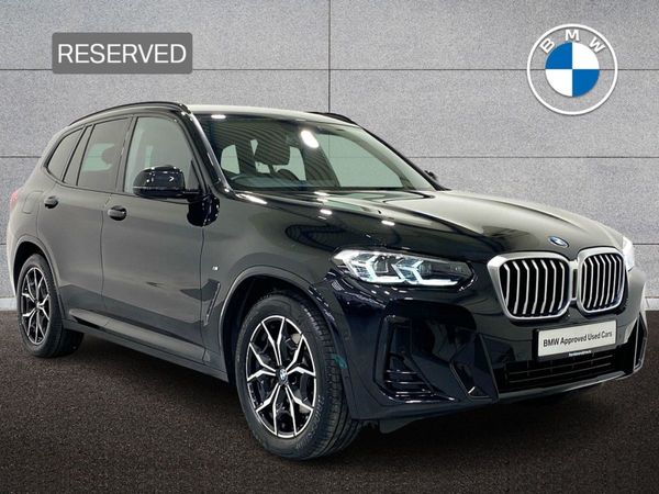 BMW X3 SUV, Diesel Hybrid, 2022, Black