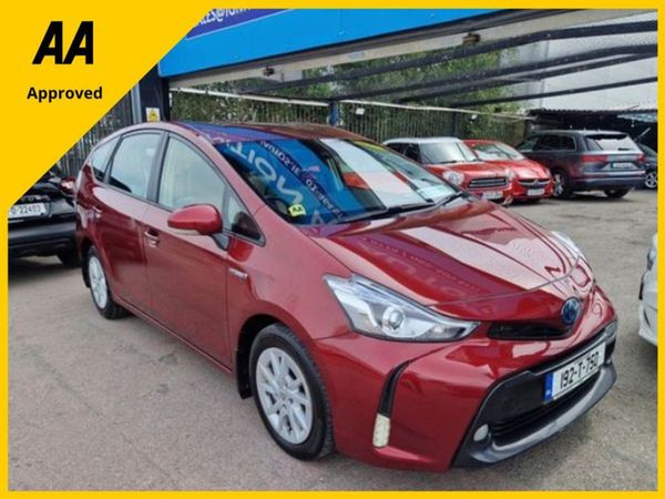 Toyota Prius MPV, Petrol Hybrid, 2019, Red