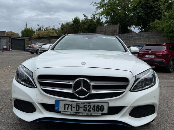 Mercedes-Benz C-Class Saloon, Petrol Plug-in Hybrid, 2017, White