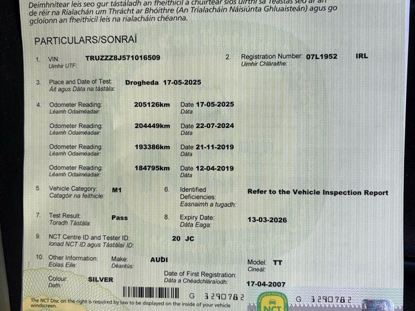 Audi TT Coupe, Petrol, 2007, Silver