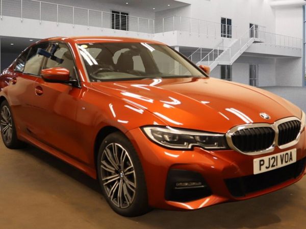 BMW 3-Series Saloon, Petrol Hybrid, 2021, Orange