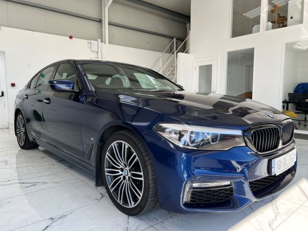 BMW 5-Series Saloon, Petrol Plug-in Hybrid, 2018, Blue
