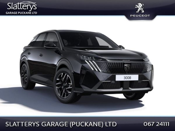Peugeot 3008 SUV, Petrol Hybrid, 2025, Black
