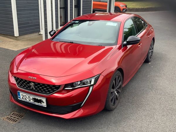 Peugeot 508 Hatchback, Petrol Plug-in Hybrid, 2021, Red