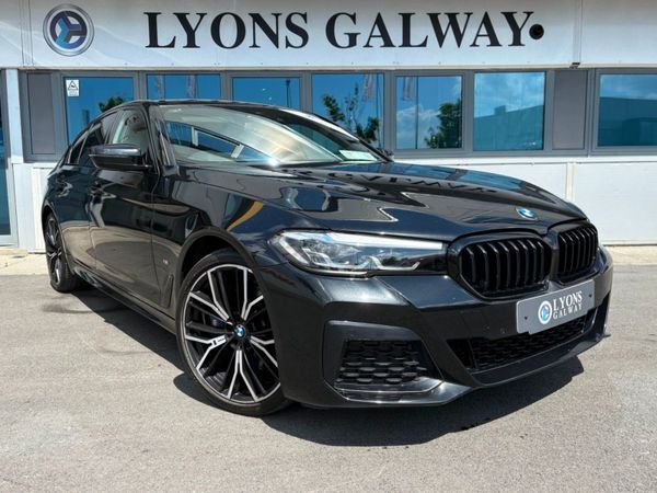 BMW 5-Series Saloon, Petrol Plug-in Hybrid, 2021, Black