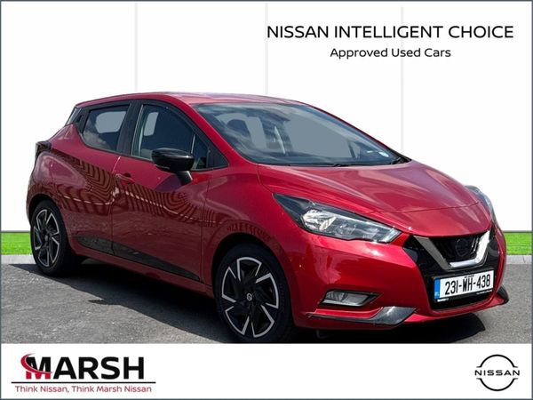 Nissan Micra Hatchback, Petrol, 2023, Red