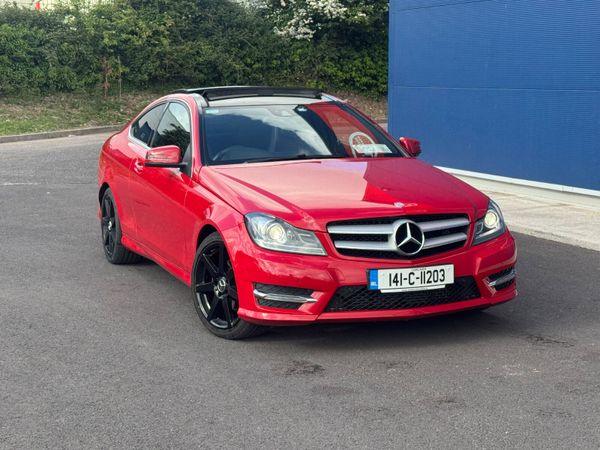 Mercedes-Benz C-Class Coupe, Diesel, 2014, Red