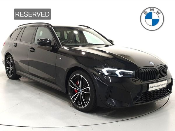BMW 3-Series Estate, Petrol Plug-in Hybrid, 2024, Black