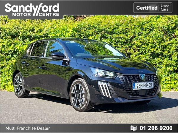 Peugeot 208 Hatchback, Petrol, 2025, Black