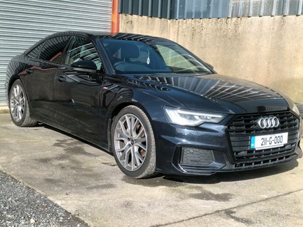 Audi A6 Saloon, Diesel Hybrid, 2021, Blue