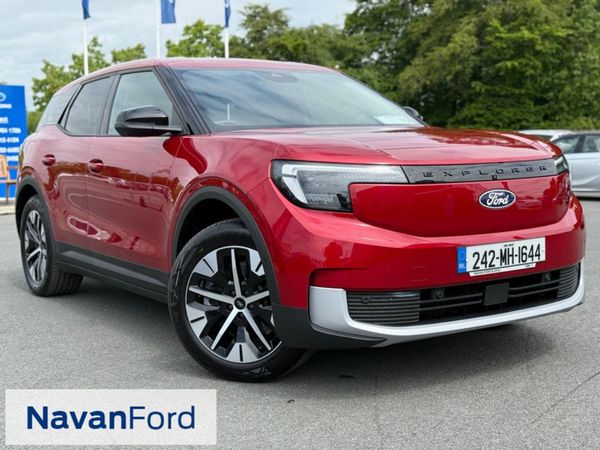 Ford Explorer SUV, Electric, 2024, Red