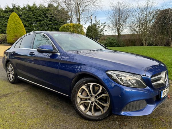 Mercedes-Benz C-Class Saloon, Petrol Plug-in Hybrid, 2017, Blue