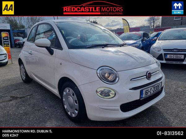 Fiat 500 Hatchback, Petrol, 2016, White