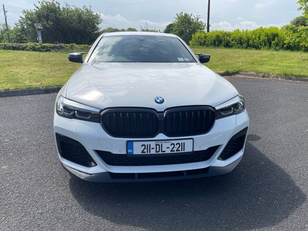 BMW 5-Series Saloon, Petrol Plug-in Hybrid, 2021, White
