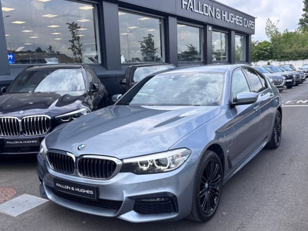 BMW 5-Series Saloon, Petrol Hybrid, 2020, Blue