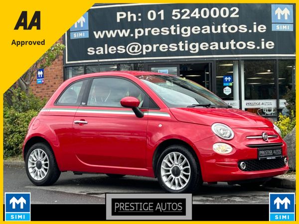 Fiat 500 Hatchback, Petrol, 2017, Red
