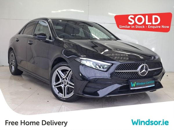 Mercedes-Benz A-Class Saloon, Petrol Plug-in Hybrid, 2023, Black