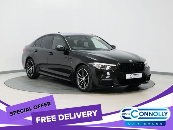 BMW 5-Series Saloon, Diesel Hybrid, 2020, Black