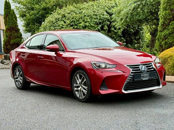 Lexus IS Saloon, Petrol Plug-in Hybrid, 2019, Red