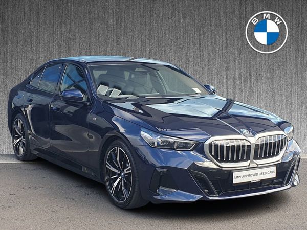 BMW 5-Series Saloon, Petrol Plug-in Hybrid, 2024, Blue
