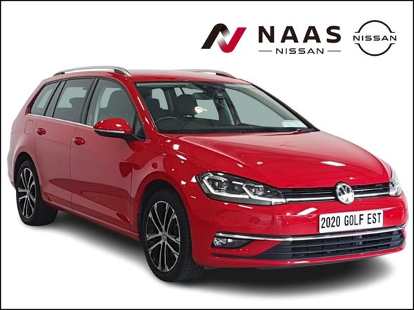 Volkswagen Golf Estate, Petrol, 2020, Red