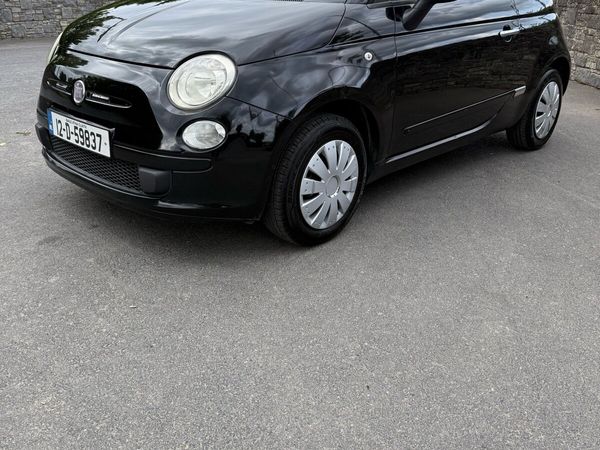 Fiat 500 Hatchback, Petrol, 2012, Black