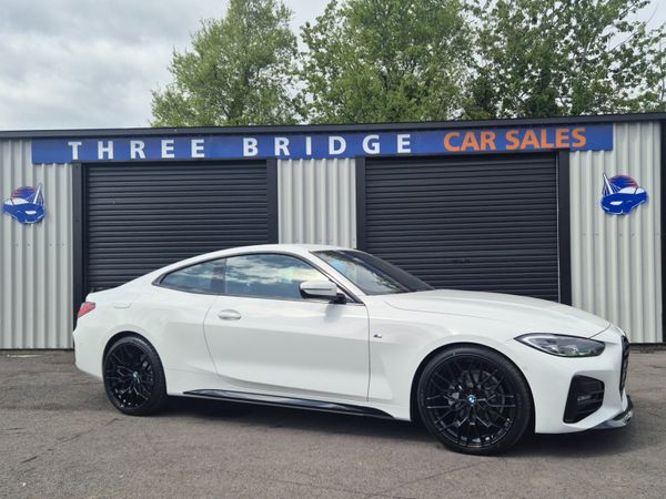 BMW 4-Series Coupe, Diesel Hybrid, 2021, White