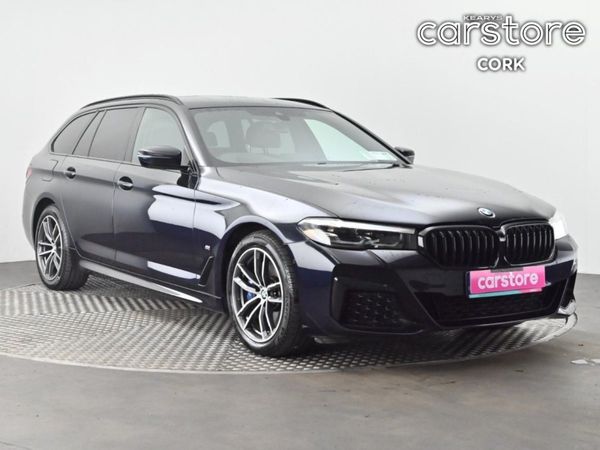 BMW 5-Series Estate, Petrol Plug-in Hybrid, 2021, Black